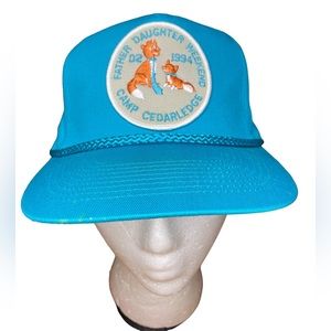 Vintage 90’s Snap Back Hat D2 1994‎ Father Daughter Weekend Camp Cedarledge Cap